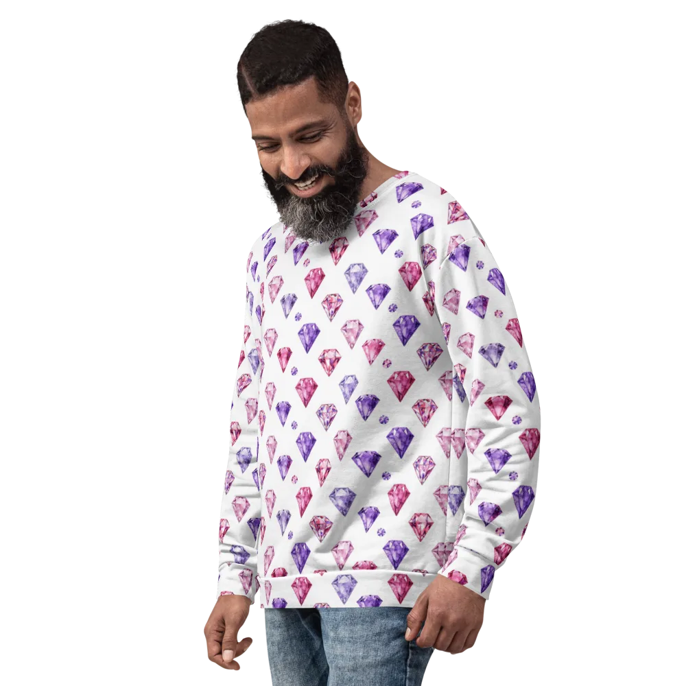 Diamond Daydream on Sweatshirt — Left Front