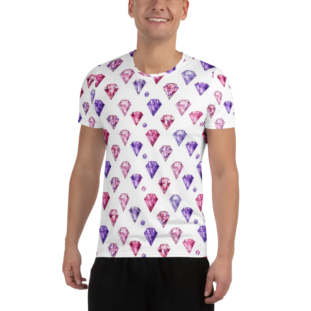 Diamond Daydream on Men's Athletic T-Shirt — Front