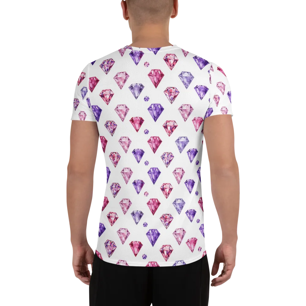 Diamond Daydream on Men's Athletic T-Shirt — Back