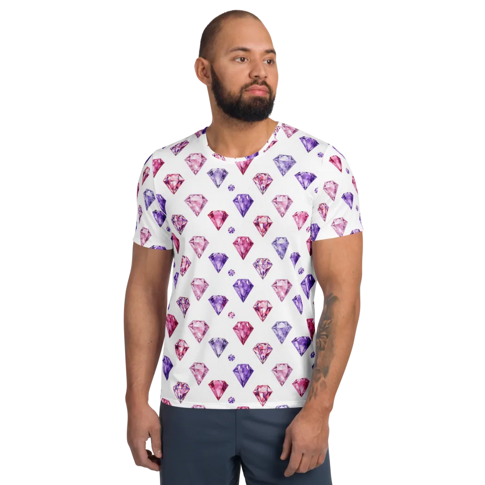 Diamond Daydream on Men's Athletic T-Shirt — Front