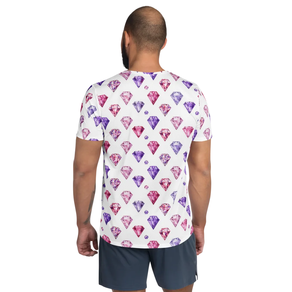 Diamond Daydream on Men's Athletic T-Shirt — Back