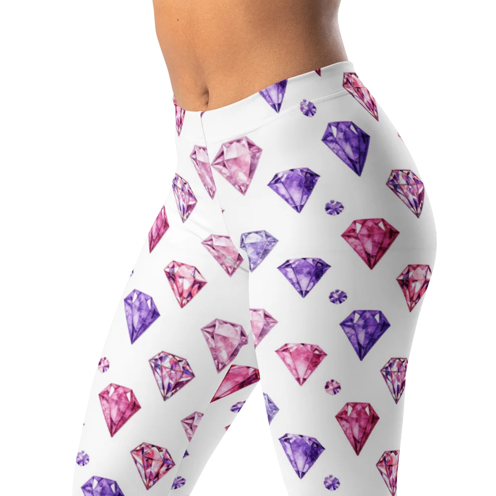 Diamond Daydream on Leggings — Left Front