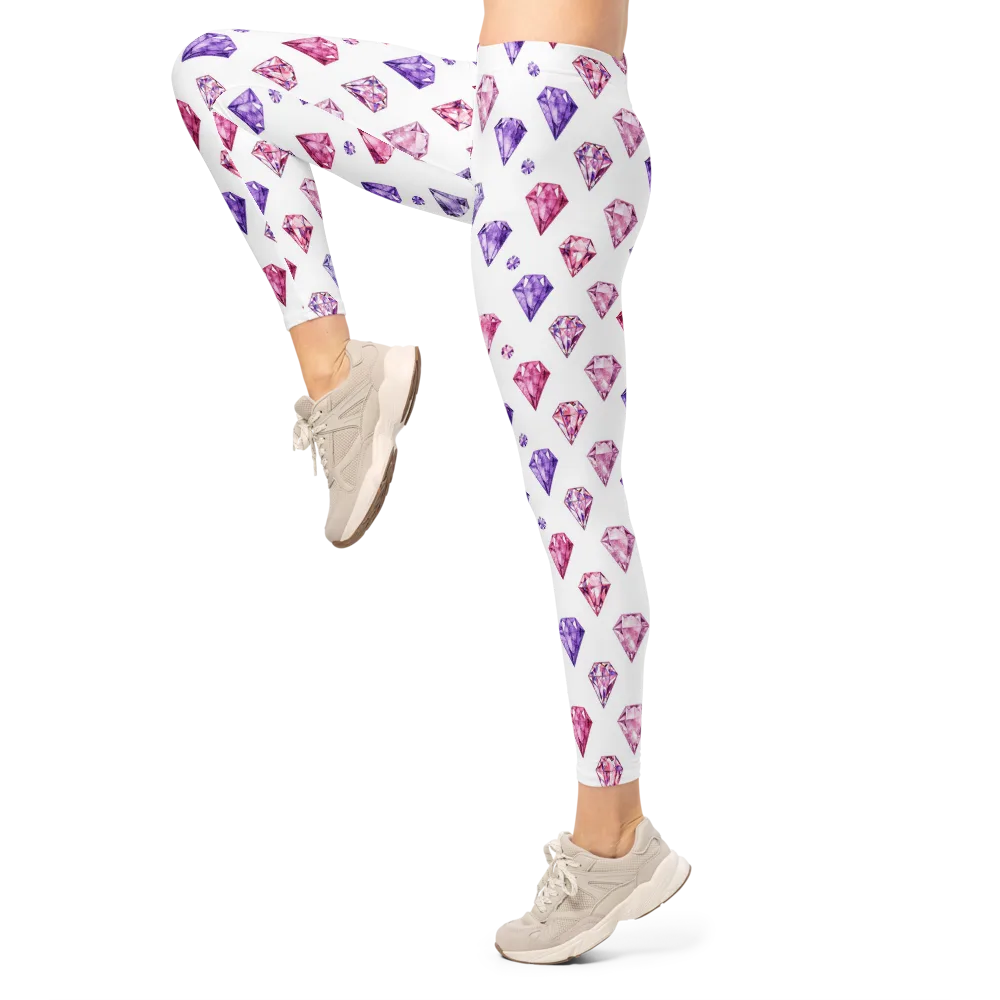 Diamond Daydream on Leggings — Left