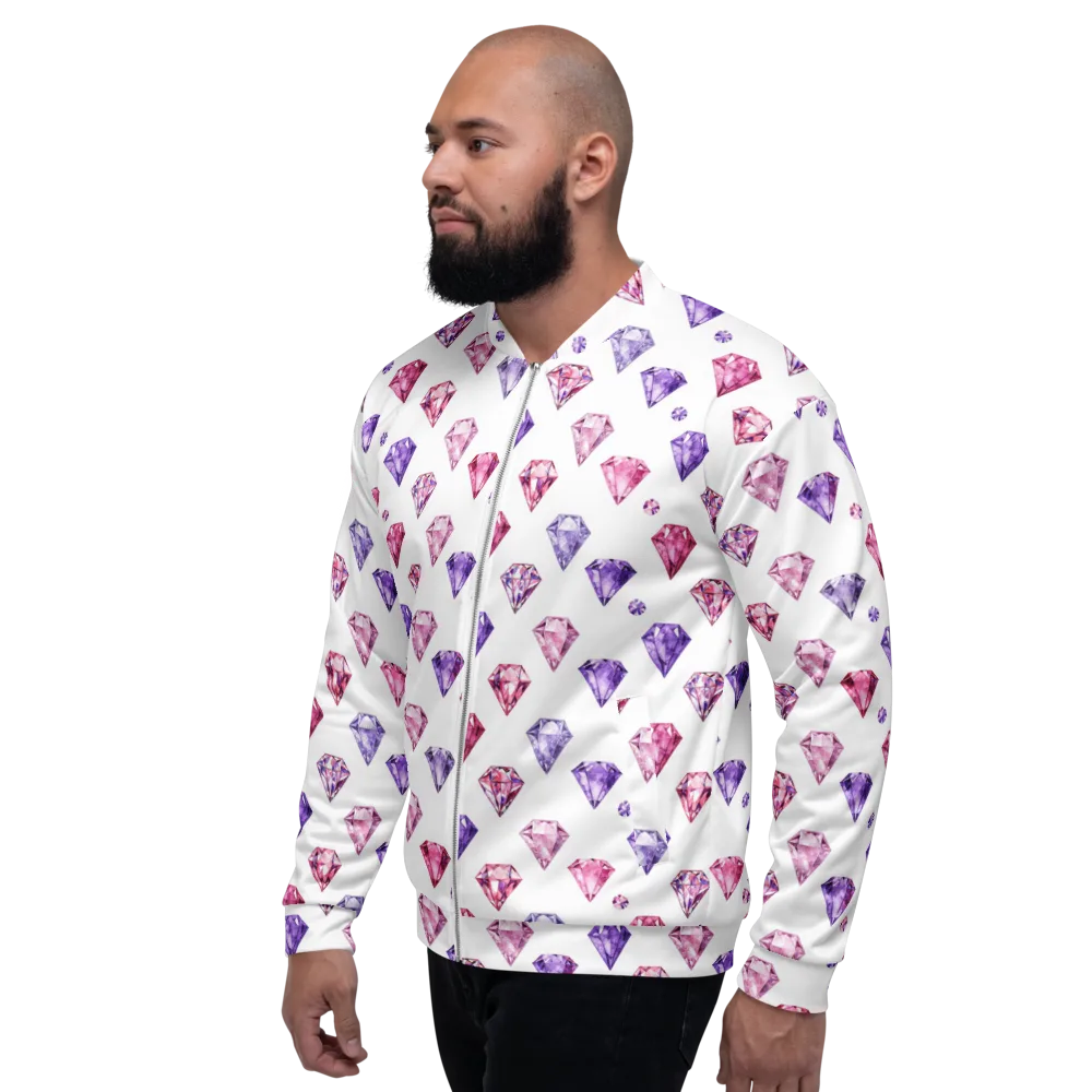 Diamond Daydream on Bomber Jacket — Left