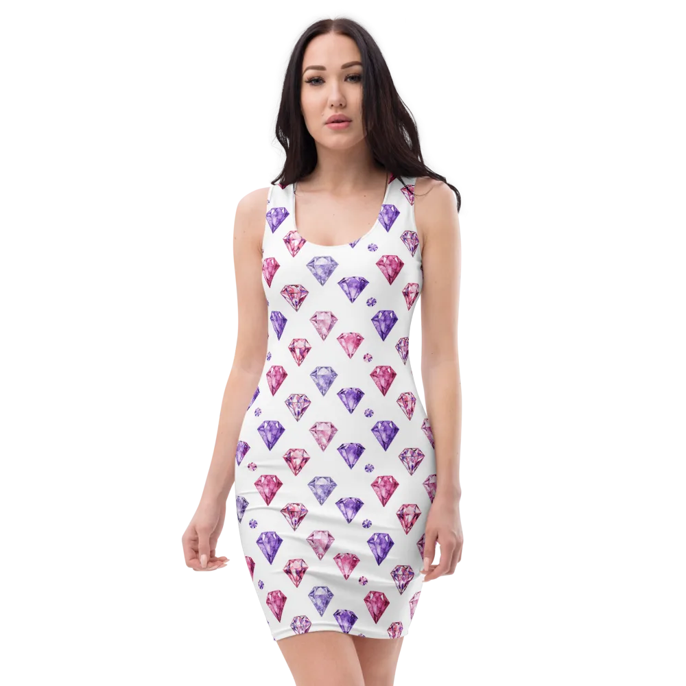 Diamond Daydream on Bodycon Dress — Front