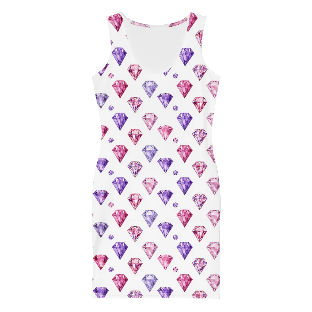 Diamond Daydream on Bodycon Dress — Front