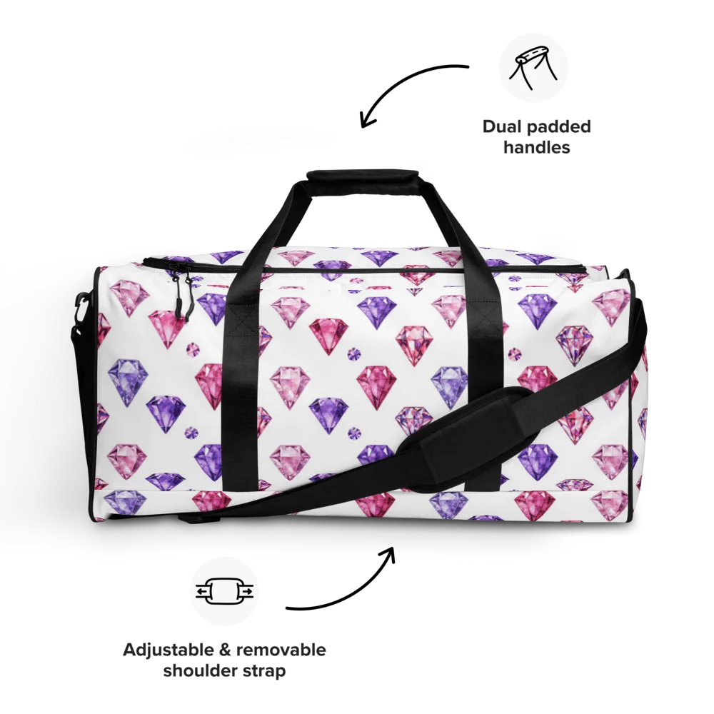 Diamond Daydream on Duffle Bag — Front