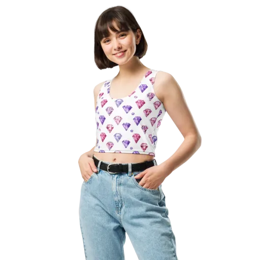 Diamond Daydream on a Crop Top