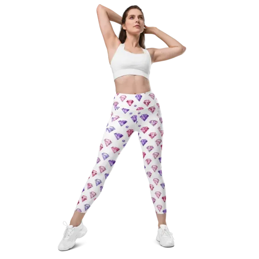 Diamond Daydream on a Leggings with Pockets