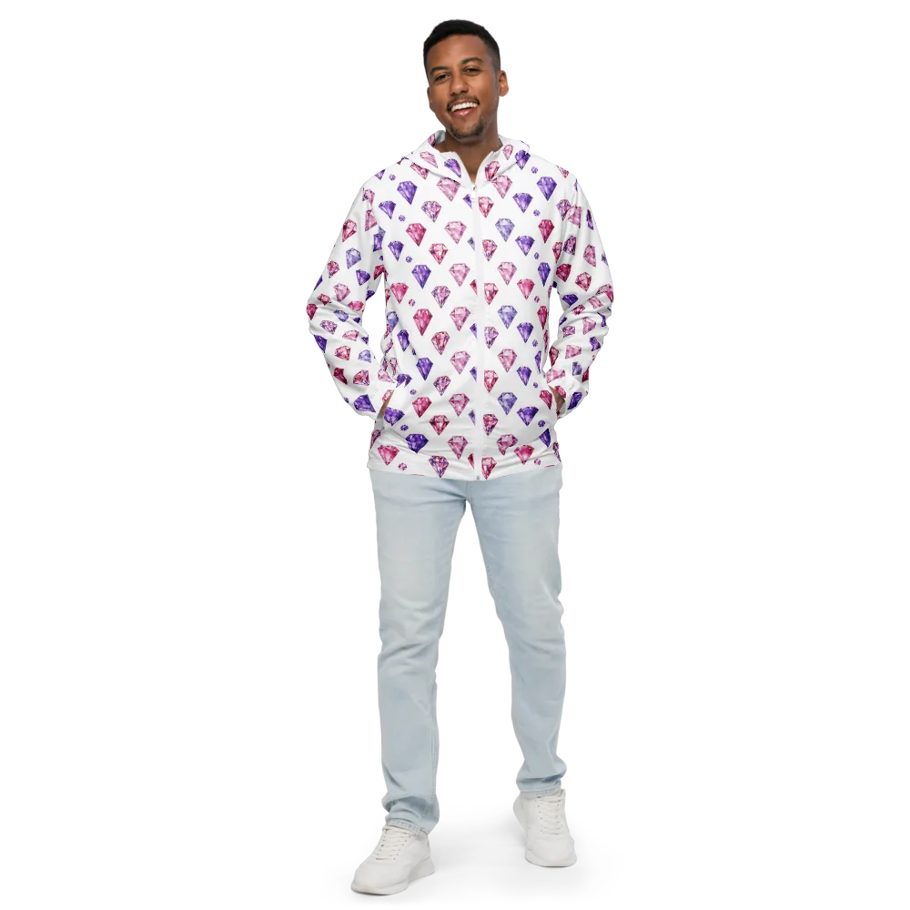 Diamond Daydream on Men's Windbreaker — Front