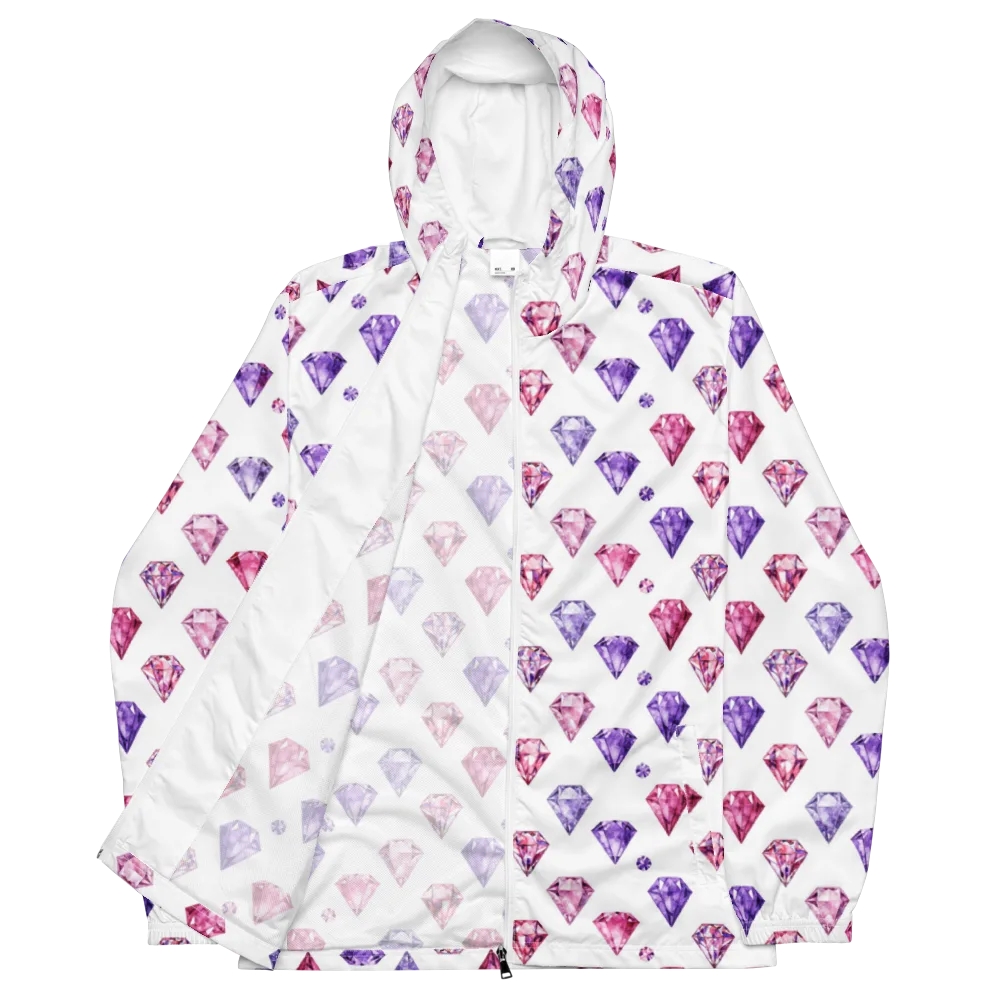 Diamond Daydream on Men's Windbreaker — Front