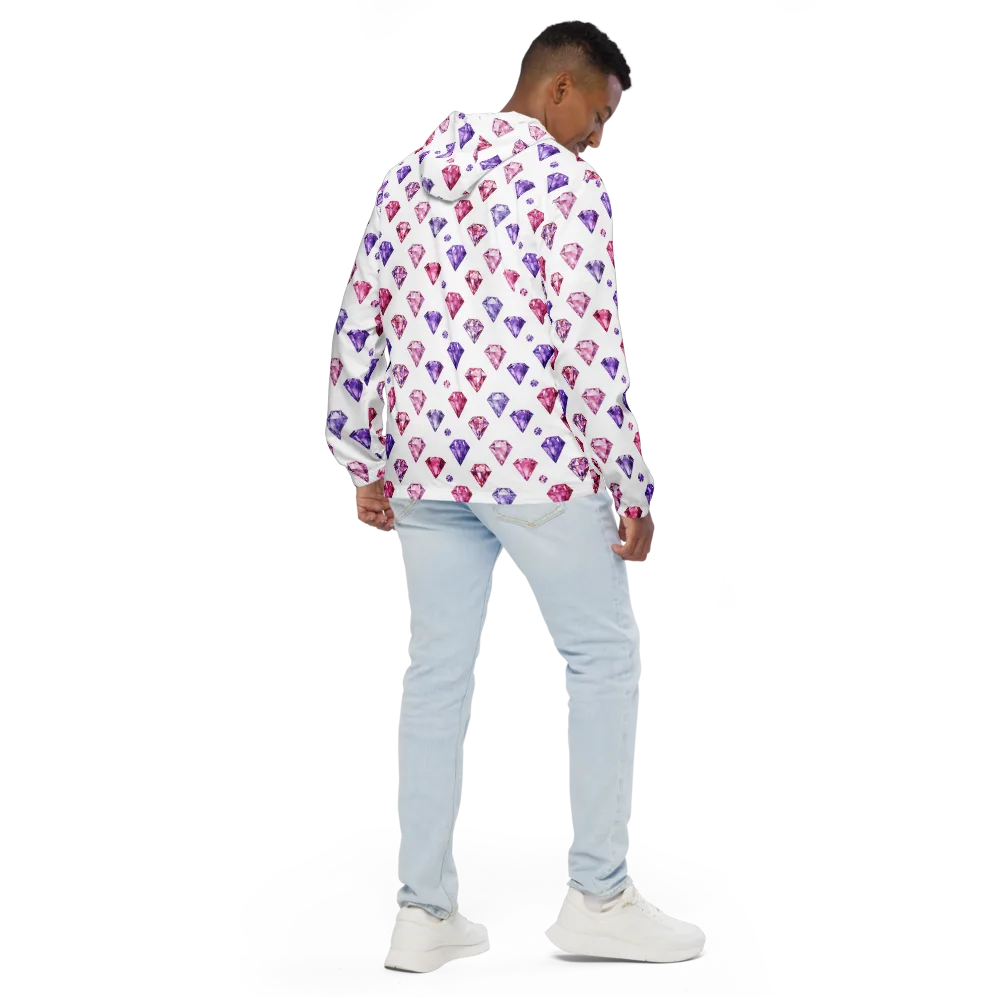 Diamond Daydream on Men's Windbreaker — Back
