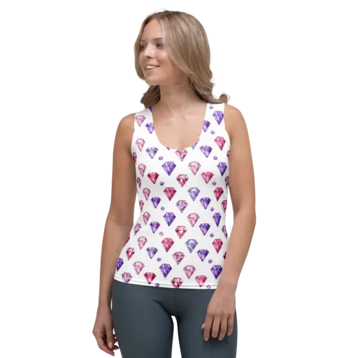 Diamond Daydream on a Women's Tank Top