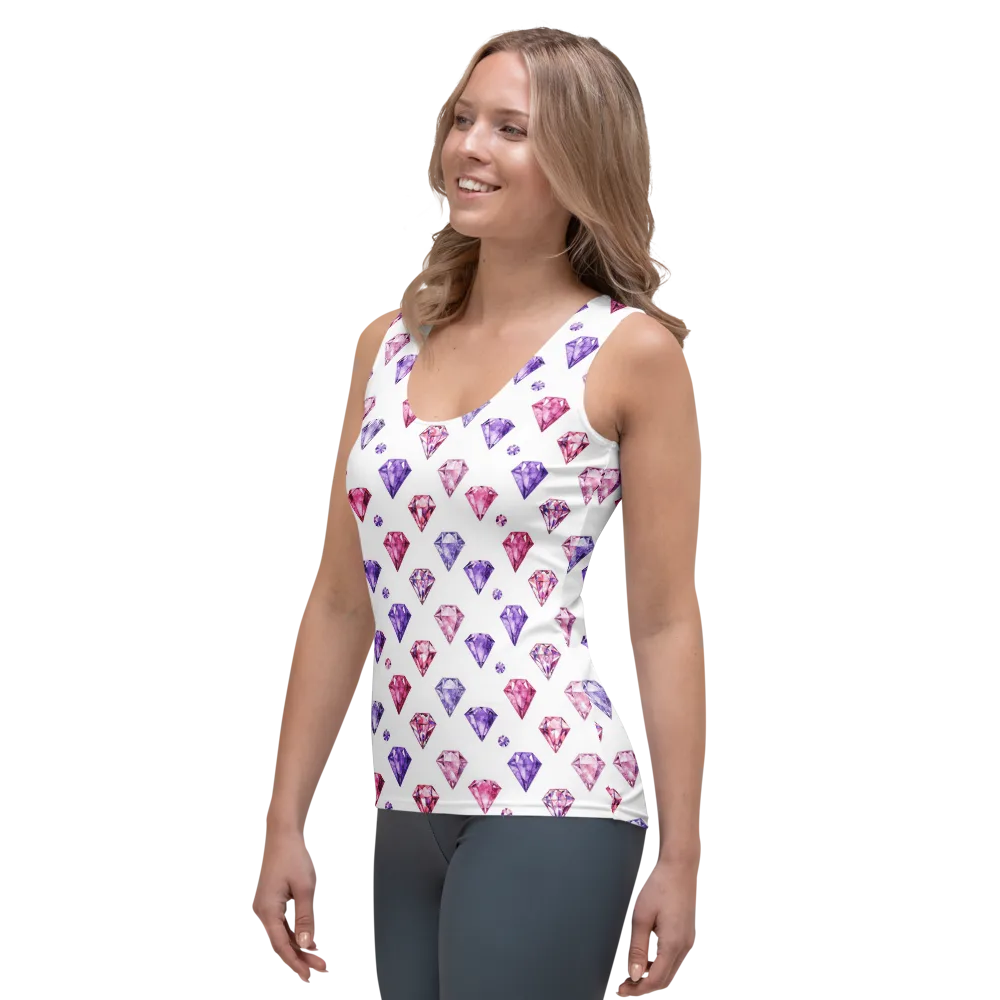 Diamond Daydream on Women's Tank Top — Left Front