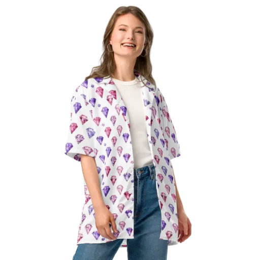Diamond Daydream on a Button Shirt