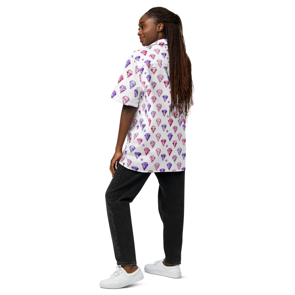 Diamond Daydream on Button Shirt — Back