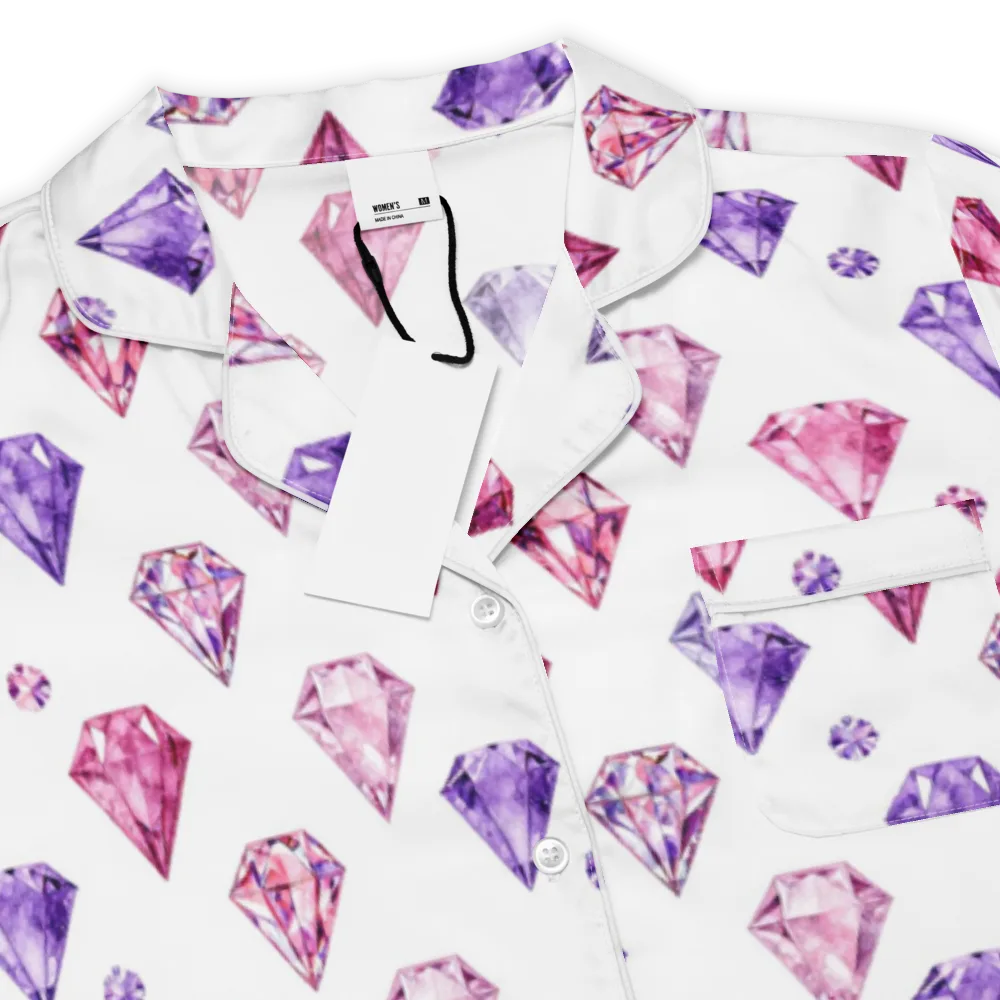 Diamond Daydream on Women's Short Sleeve Pajama Top — Product details