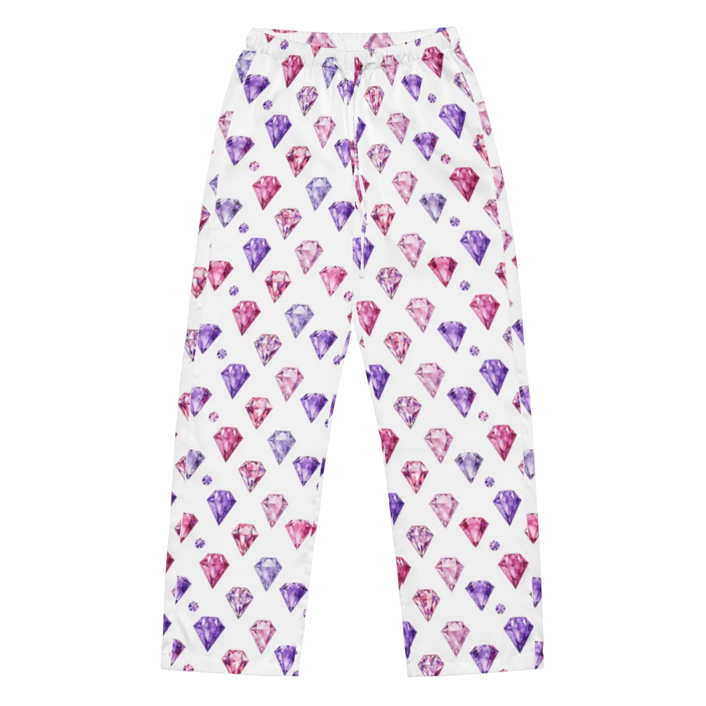 Diamond Daydream on Women's Pajama Pants — Front