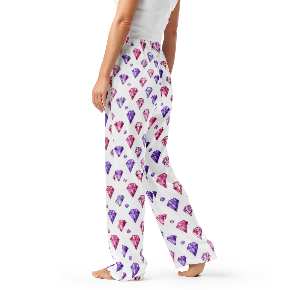 Diamond Daydream on Women's Pajama Pants — Left