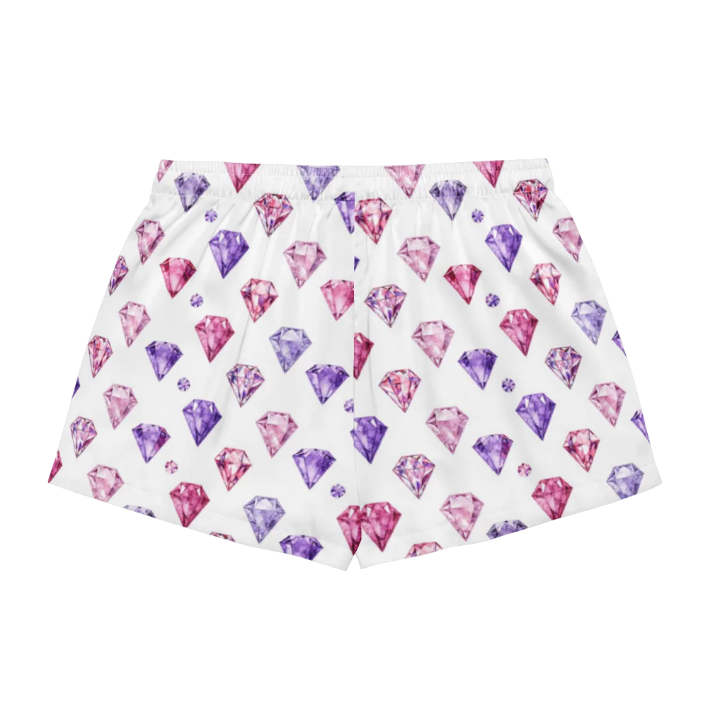 Diamond Daydream on Women's Pajama Shorts — Back