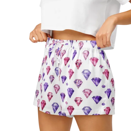 Diamond Daydream on a Women's Pajama Shorts