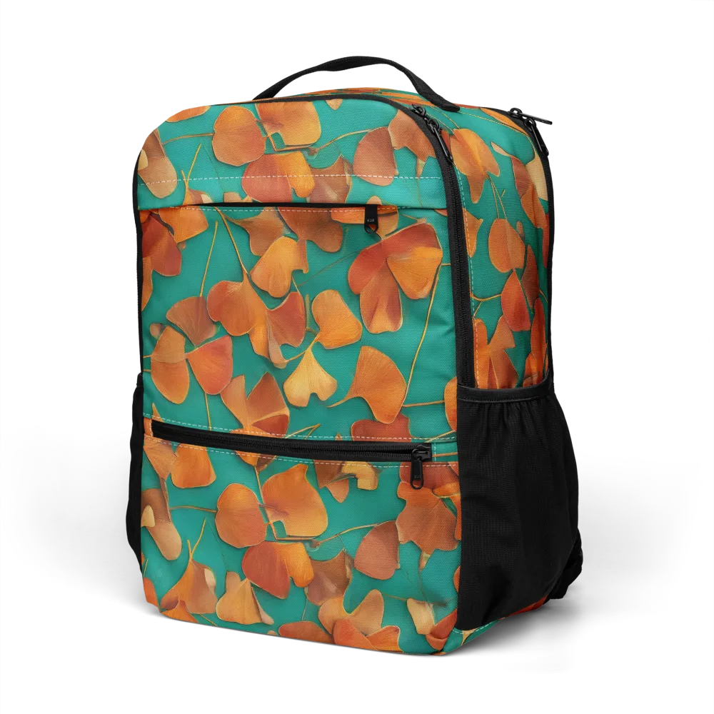 Copper Ginkgo on Utility Backpack — Left Front