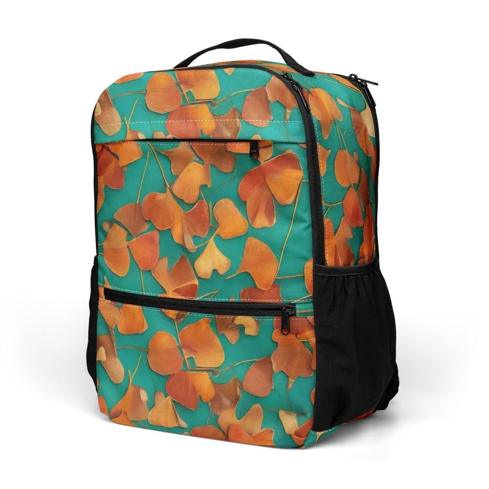 Copper Ginkgo on Utility Backpack — Left Front