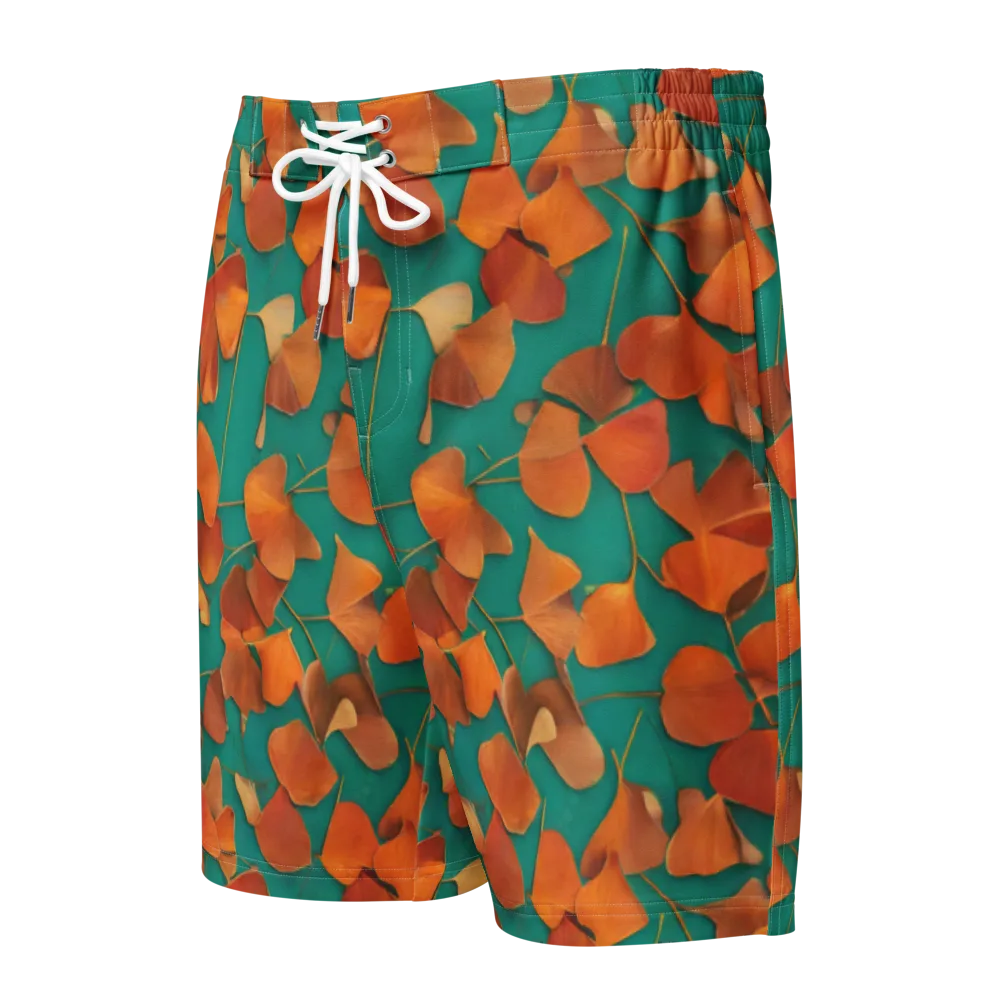 Copper Ginkgo on Men's Board Shorts — Front