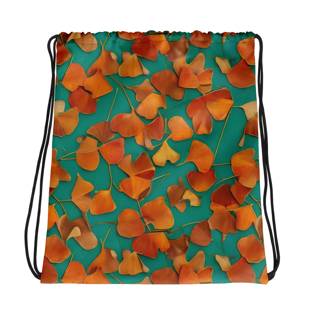 Copper Ginkgo on Drawstring Bag — Photo