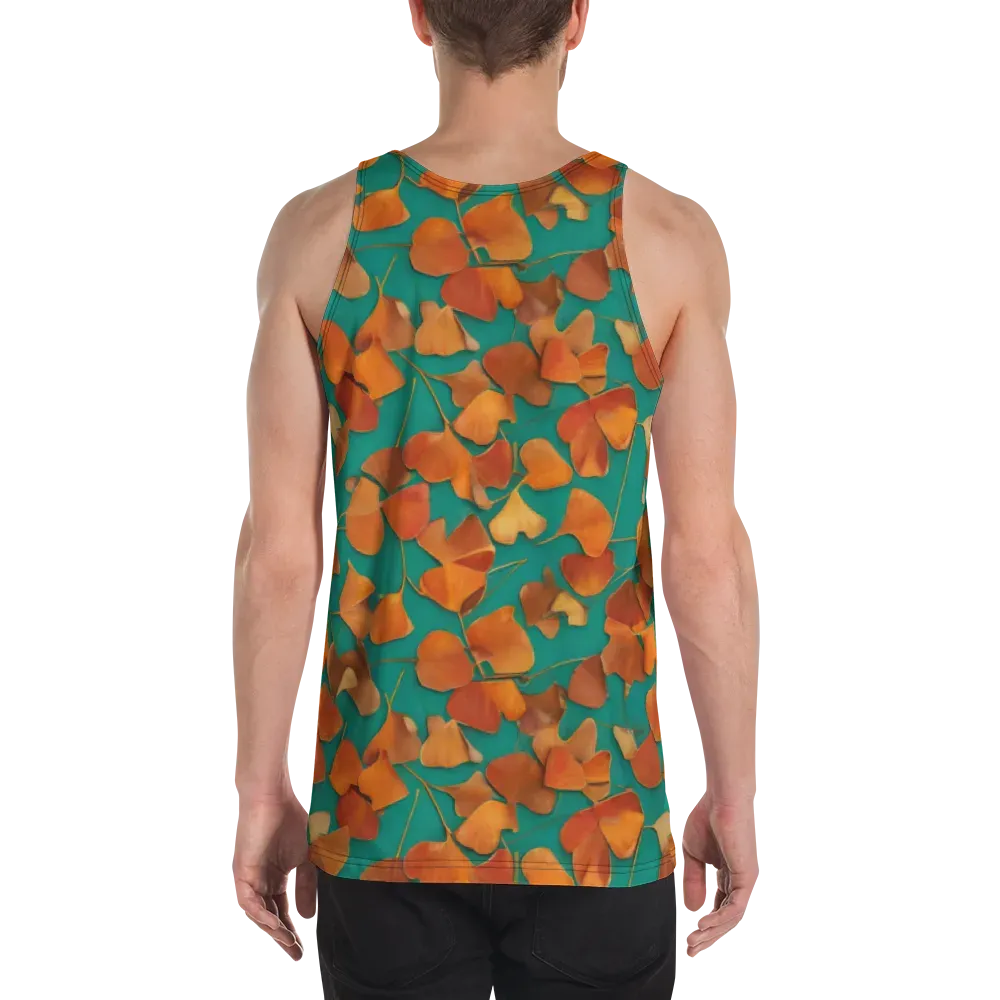 Copper Ginkgo on Men's Tank Top — Back