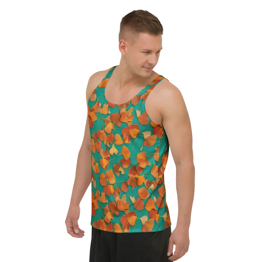 Copper Ginkgo on Men's Tank Top — Left Front