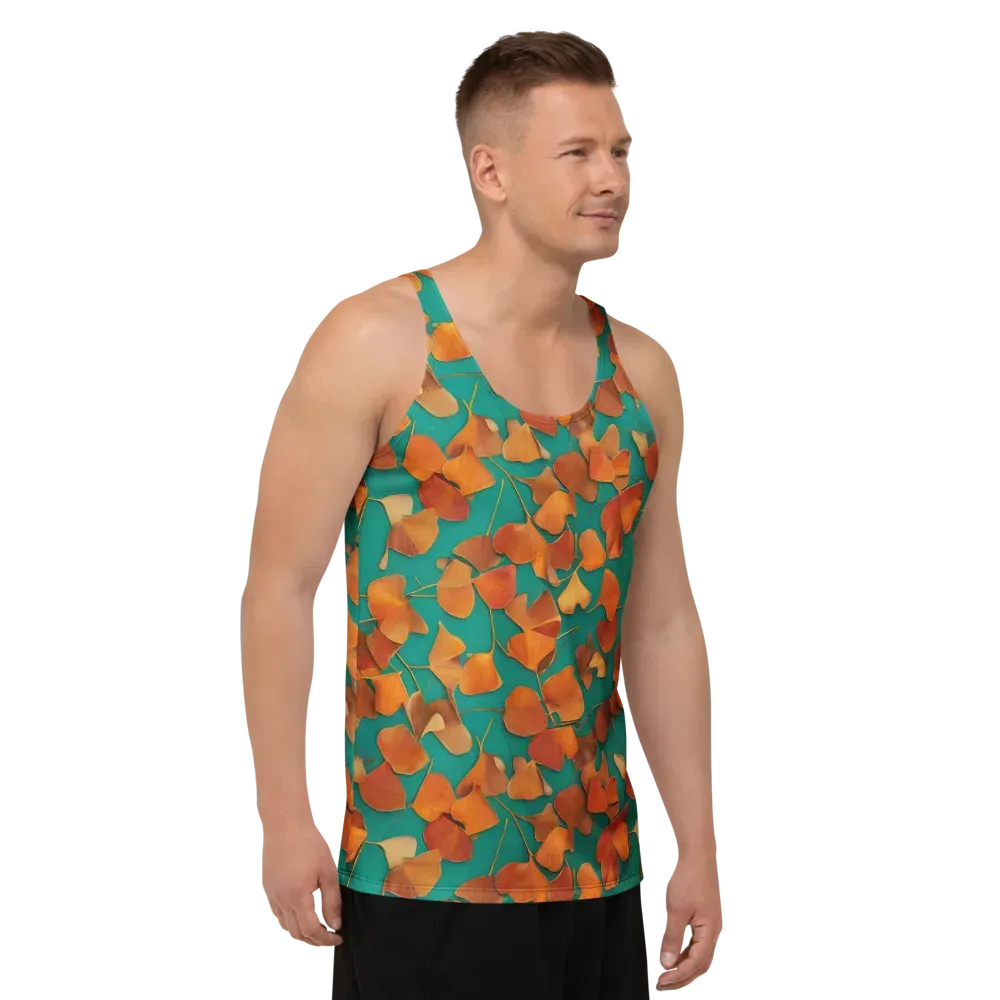 Copper Ginkgo on Men's Tank Top — Right Front