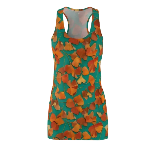 Copper Ginkgo on a Racerback Dress