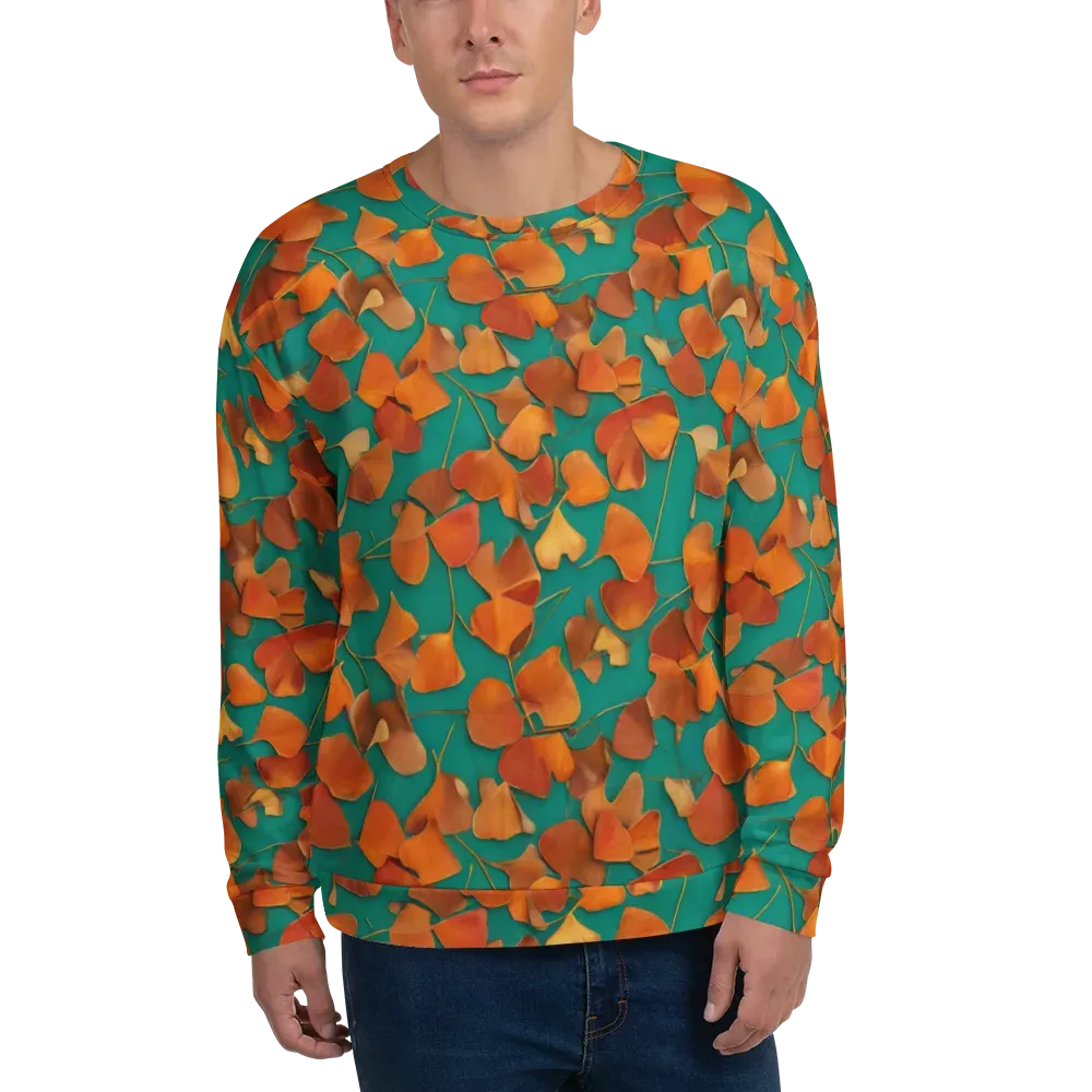 Copper Ginkgo on Sweatshirt — Front