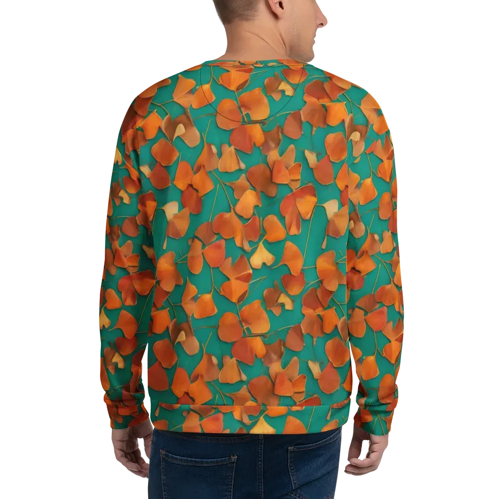 Copper Ginkgo on Sweatshirt — Back