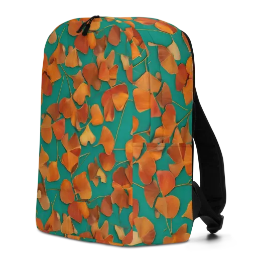 Copper Ginkgo on a Minimalist Backpack