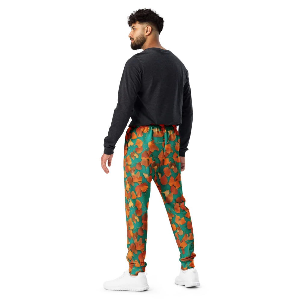 Copper Ginkgo on Men's Joggers — Back