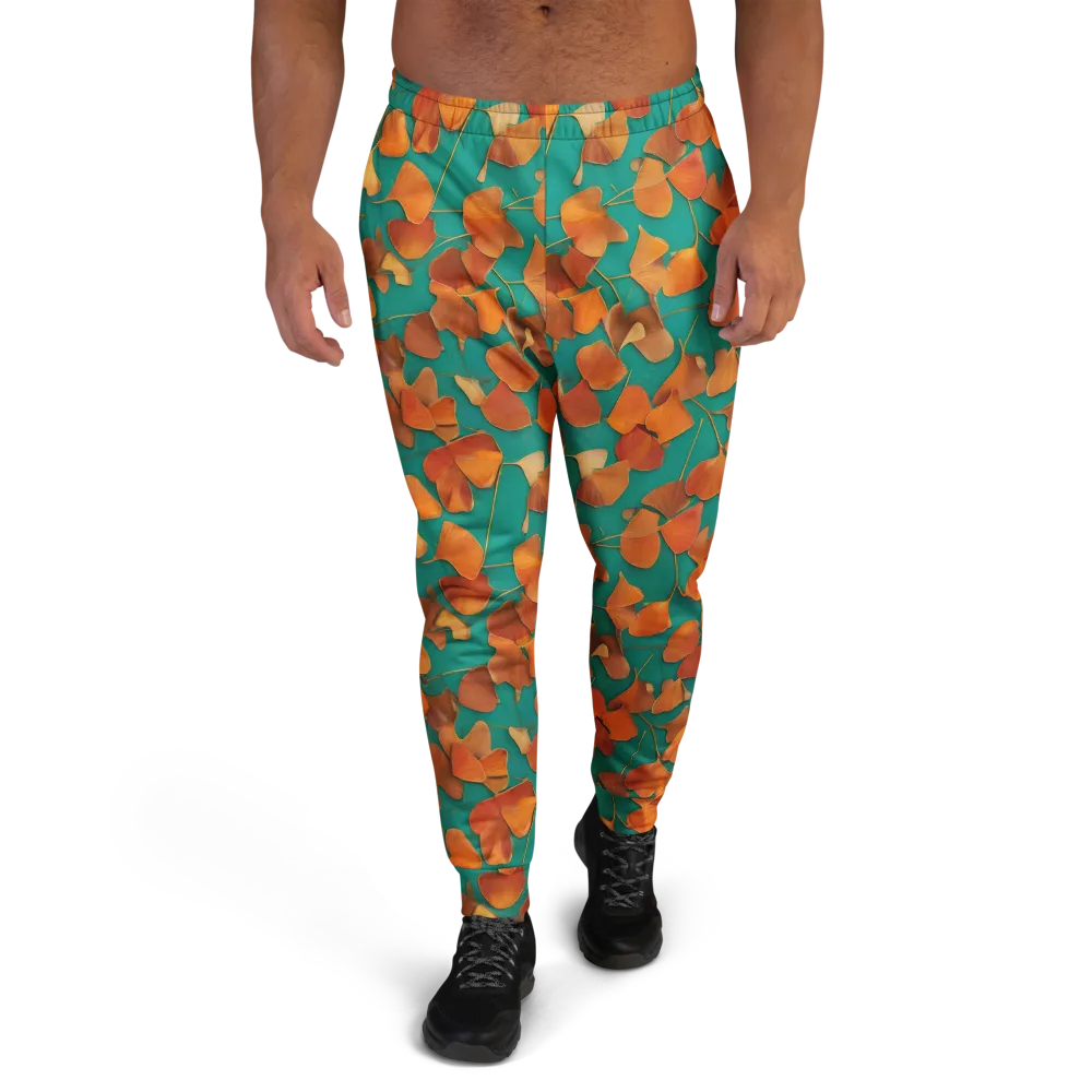 Copper Ginkgo on Men's Joggers — Front