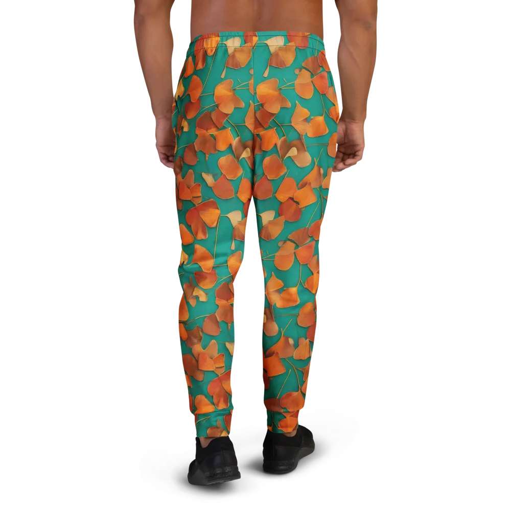 Copper Ginkgo on Men's Joggers — Back