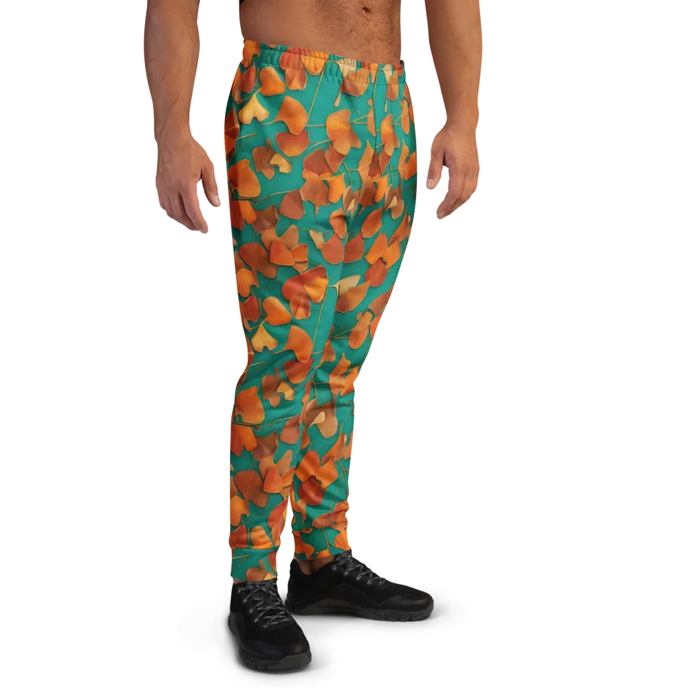 Copper Ginkgo on Men's Joggers — Right