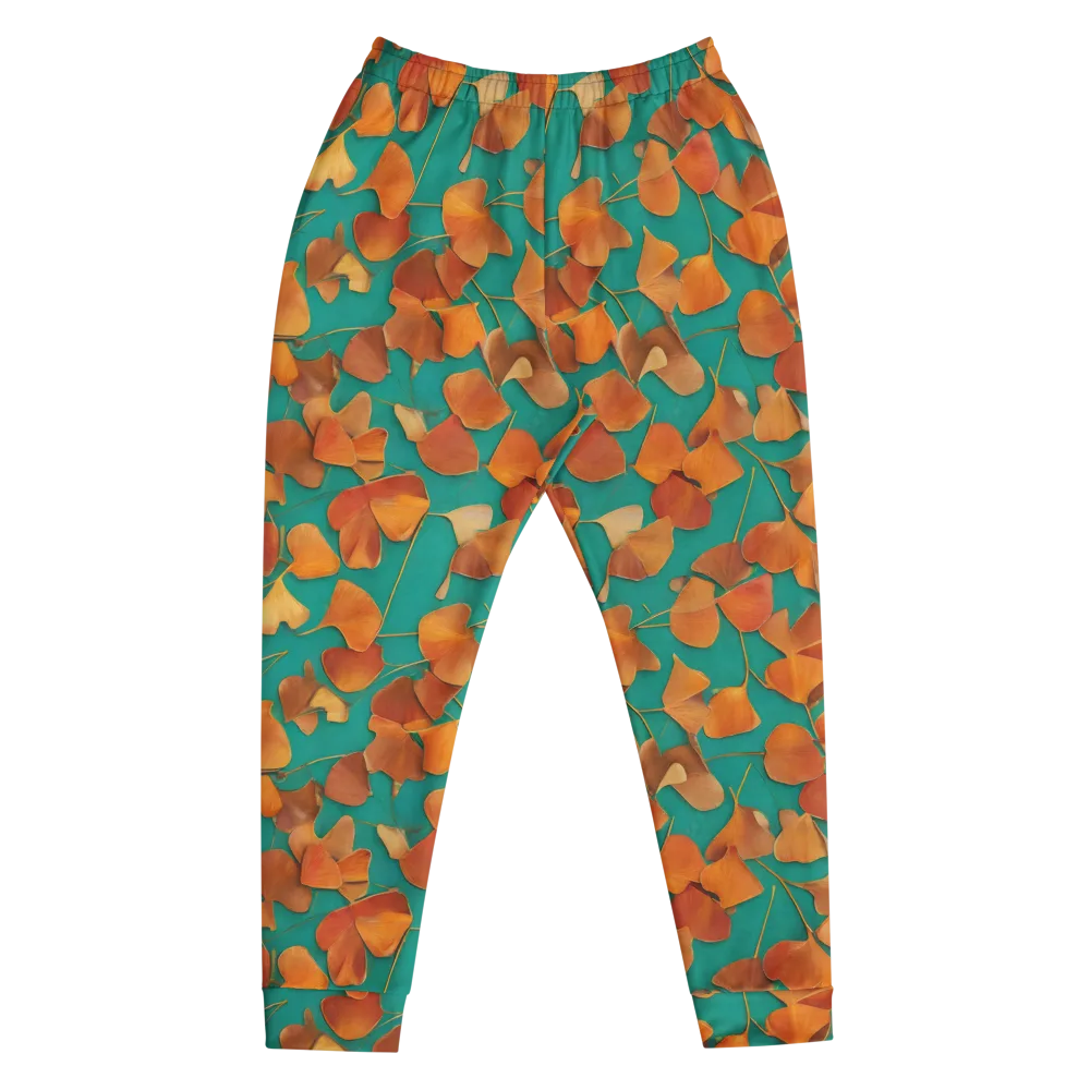 Copper Ginkgo on Men's Joggers — Front