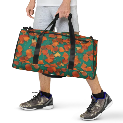 Copper Ginkgo on a Duffle Bag