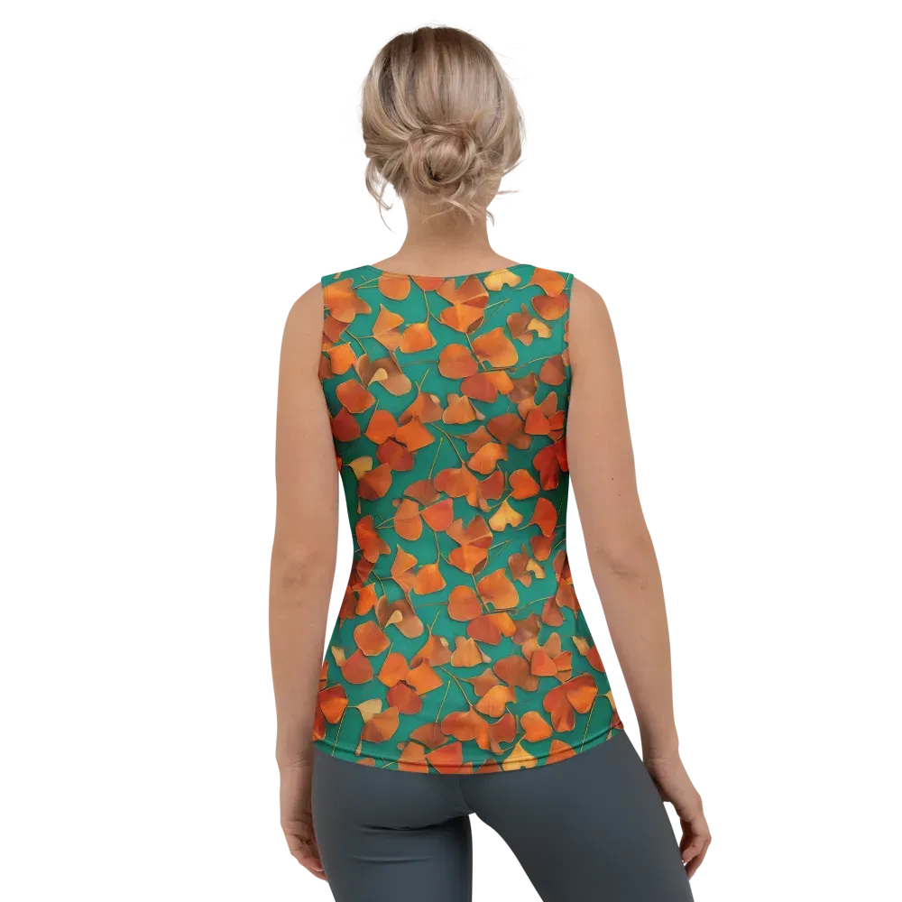 Copper Ginkgo on Women's Tank Top — Back