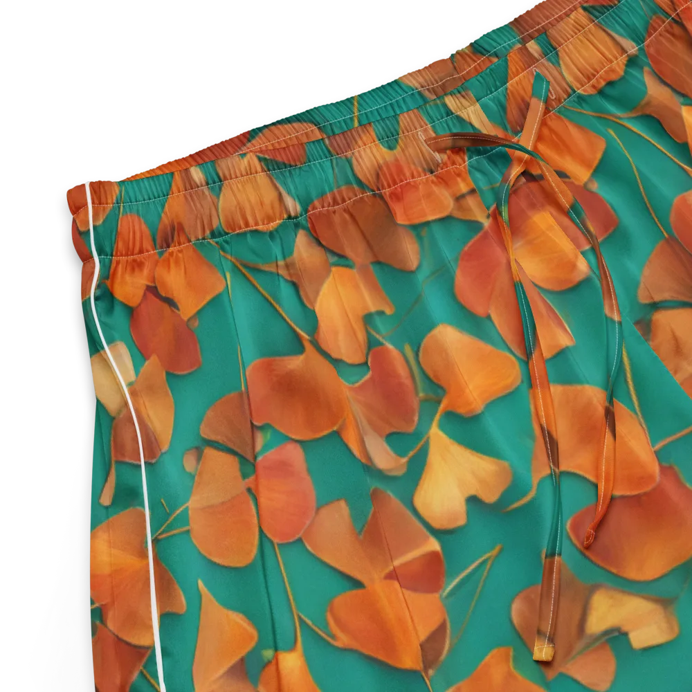 Copper Ginkgo on Women's Pajama Shorts — Product details