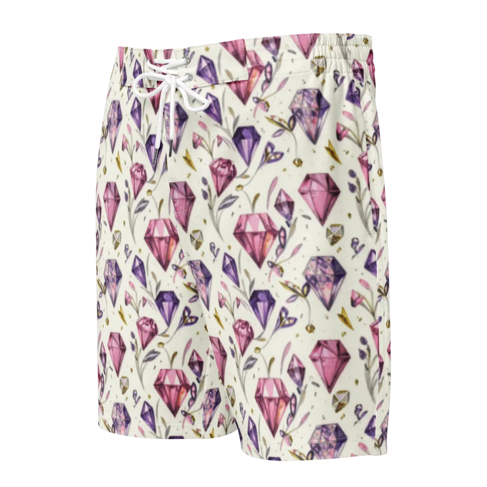 Gem Garden on Men's Board Shorts — Front