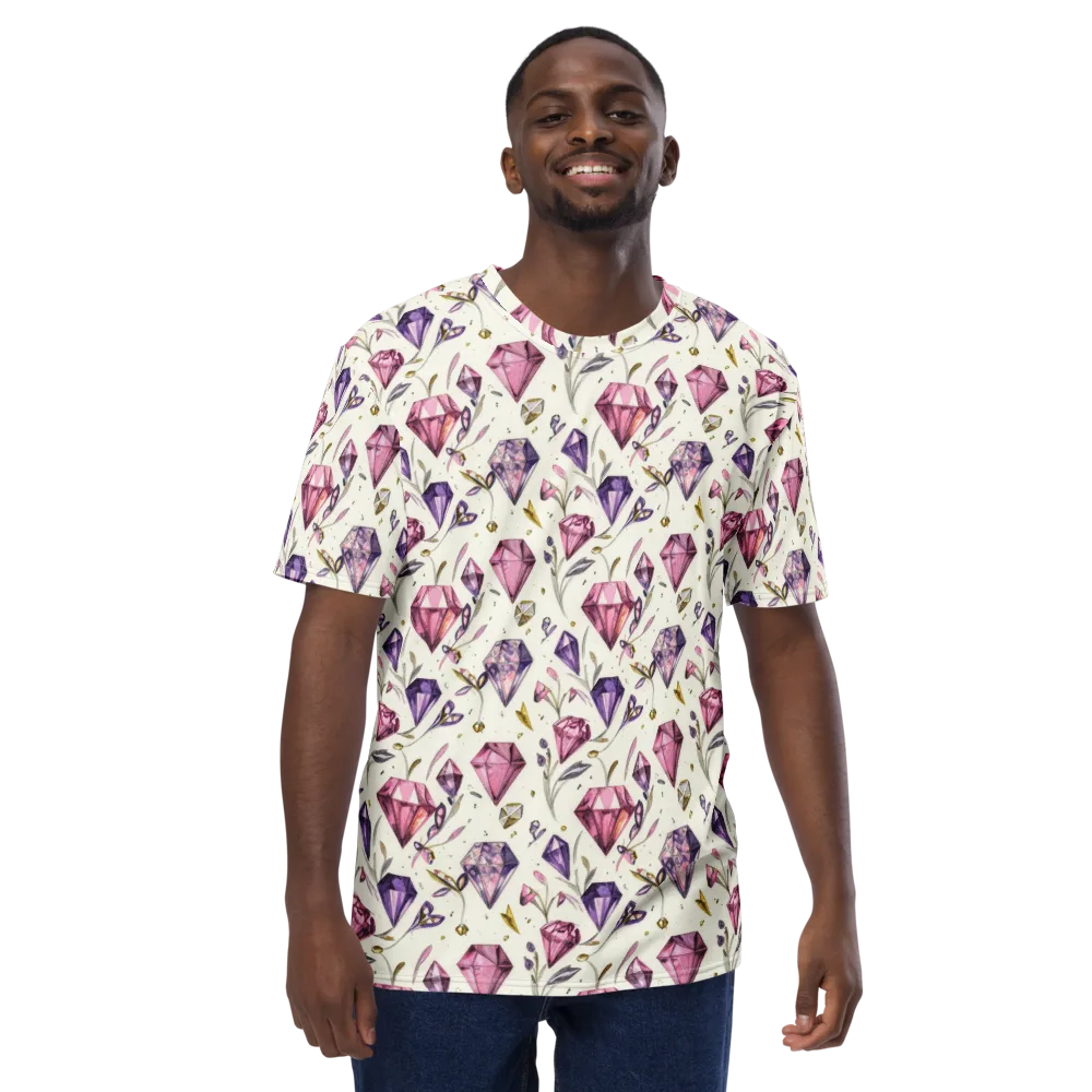 Gem Garden on Men's Crew Neck T-Shirt — Front