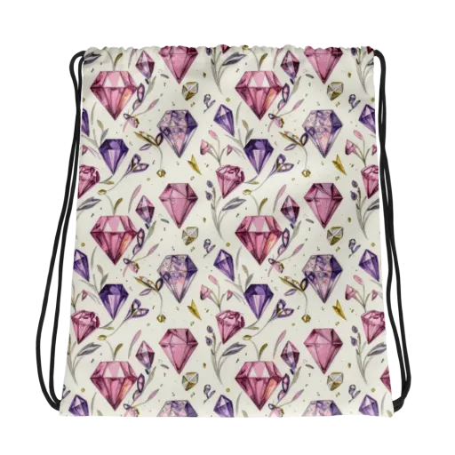 Gem Garden on a Drawstring Bag
