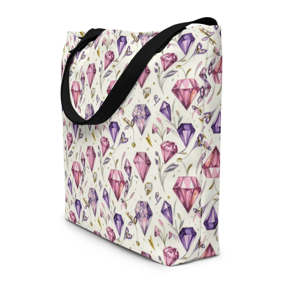 Gem Garden on Large Tote Bag W/ Pocket — Front