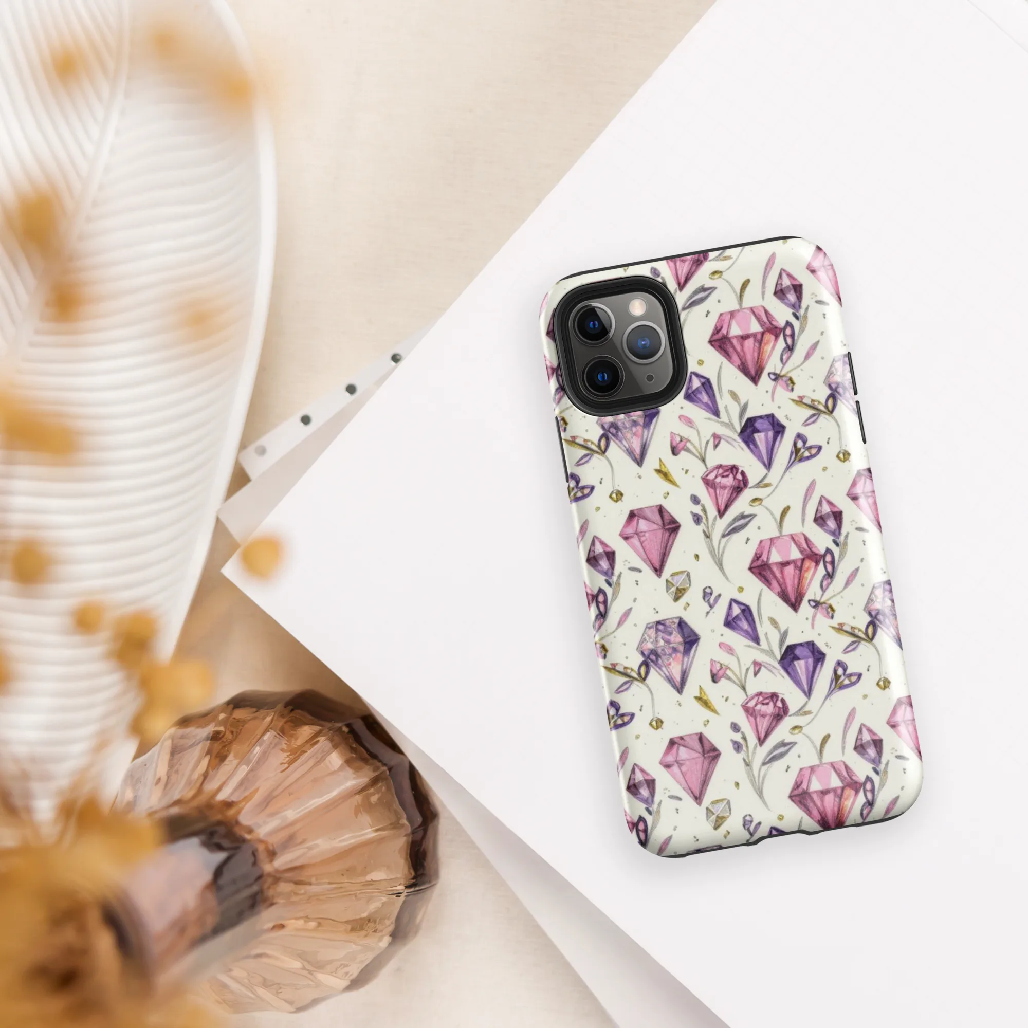 Gem Garden on Tough Case for iPhone® — Front