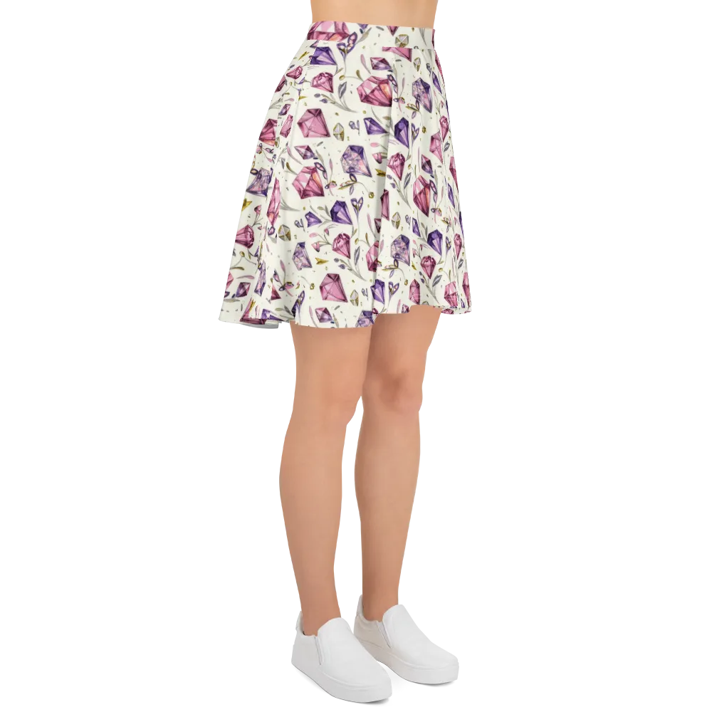 Gem Garden on Skater Skirt — Right
